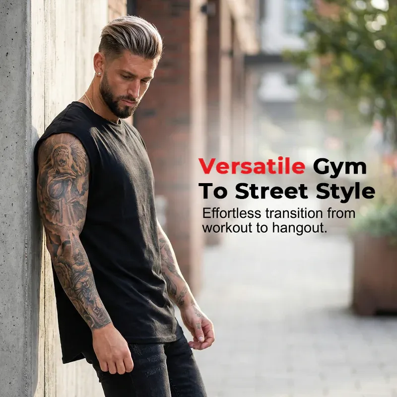 Men's Sleeveless Workout Tank Top