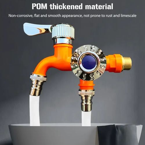 2 Pack two-in-one faucet with quick-opening design