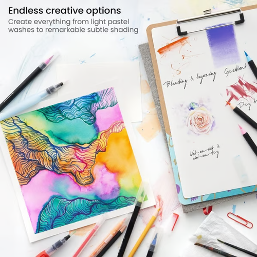 🔥20 PCS Watercolor Real Brush Pen Sets