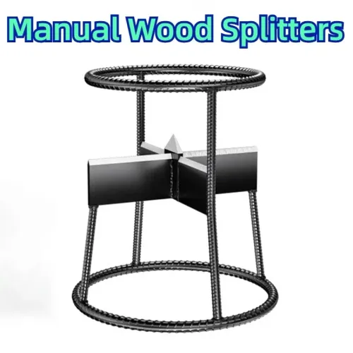 Manual Wood Splitter Metal Firewood Divider Chopping Machine Garden Cutting Tool