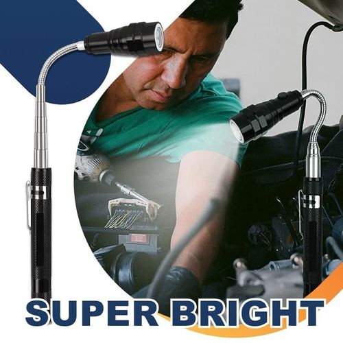 Time-Limited Special⏰Multifunctional Magnetic Telescopic Flashlight – Extendable, 360° Gooseneck, Super Bright 🛠️