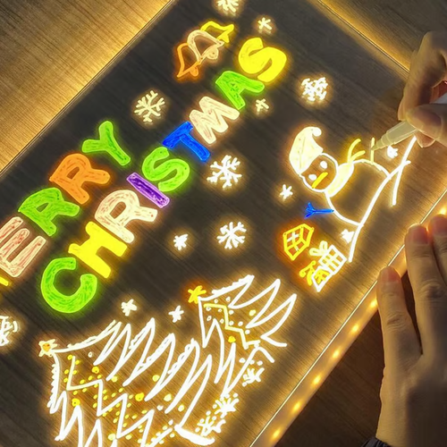 Gifts  - LED Note Board with Colored Pens