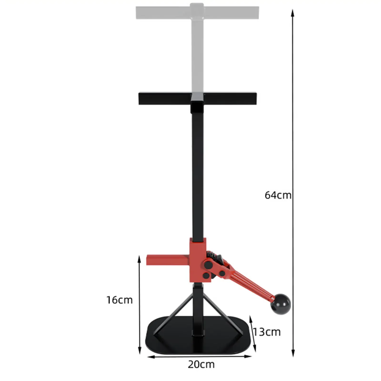 Heavy Duty Motorcycle Lift Stand Adjustable Height Maintenance Support Jack for Tire and Battery Work