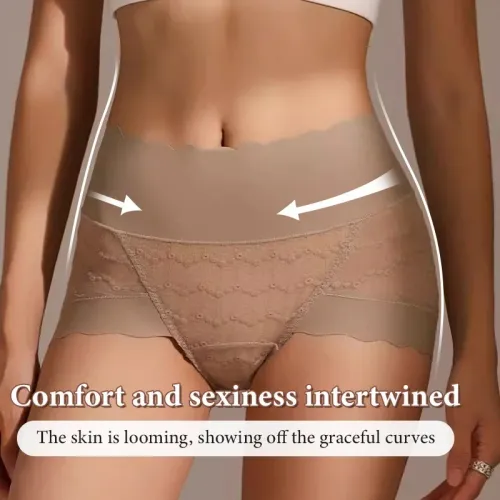 Women's Panties Silky Smooth Fit Micro-pressure Silk Warming Light Oxygen Thin Translucent