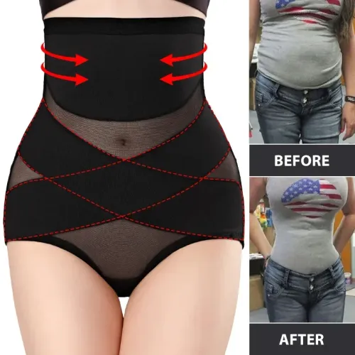 Miss Moly Women Sexy Thong Tummy Control Slimming Panties High Waist Trainer Seam-free Shapewear Girdle Bodysuit Body Shaper