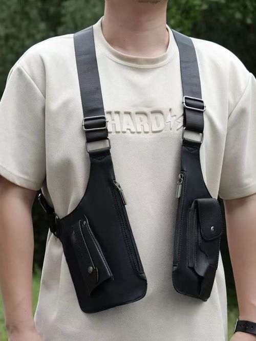 Waterproof PU functional gun case strap, anti-theft crossbody bag for mobile phones
