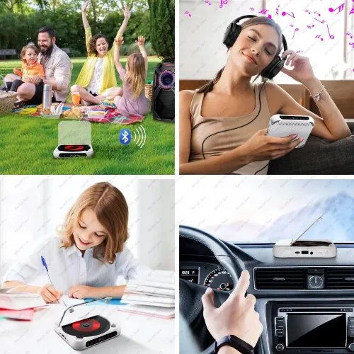 Portable Bluetooth-compatible CD