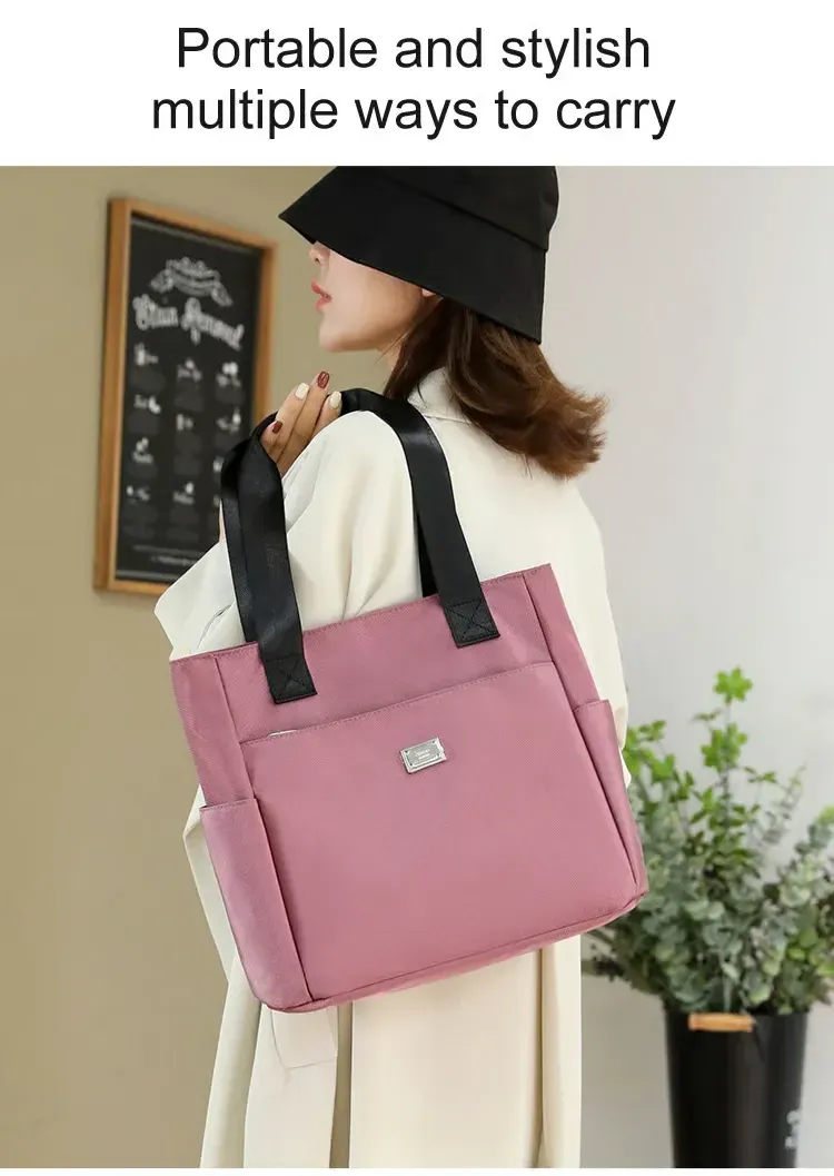 🔥Large Capacity Water Repellent Multi Pocket Nylon Shoulder Bag👜