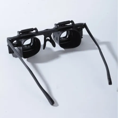 24X Head Mount Magnifier Headband Magnifying Glass Watch Jeweler Magnifier LED Lights Loupe Microscope