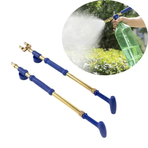 High Pressure Air Pump Garden Manual Sprayer Adjustable Drink Bottle Spray Head Nozzle Adjustable Beverage Bottle Sprayer