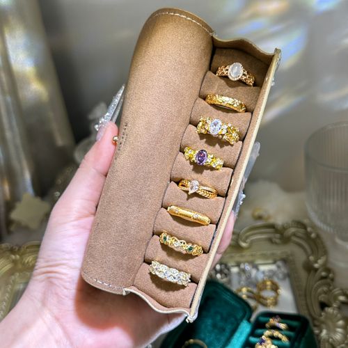 8 pigeon egg rings, light luxury high-end rings (including boxes)