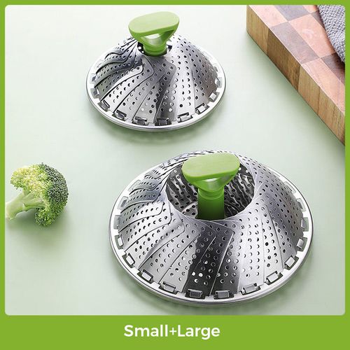 Made in Italy Stainless Steel Expandable Steamer Basket