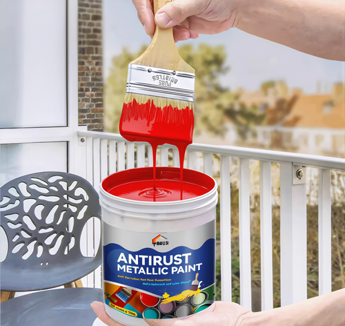 300g-red Water Metallic Rust Remover Paint Multipurpose Rust Converter Metallic Paint For Football Goals