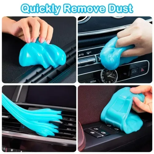 5PCS Car Cleaning Gel Slime Magic Mud Auto Interior Computer Keyboard Dirt Clean Dust Remover Gel Car Wash Interior Cleaning Tools