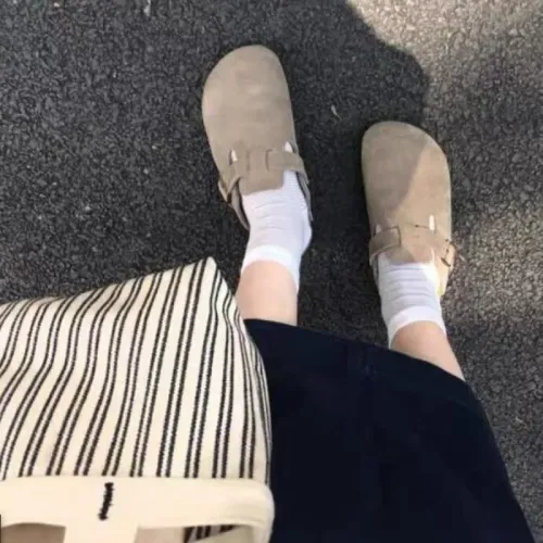 Soft Sole Cork Slides Outdoor Slippers