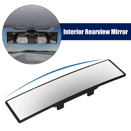 Car Interior Rearview Mirror Mirror Wide Angle Convex Rearview Monitor Anti Large Auxiliary Mirror Panoramic Vision Glare