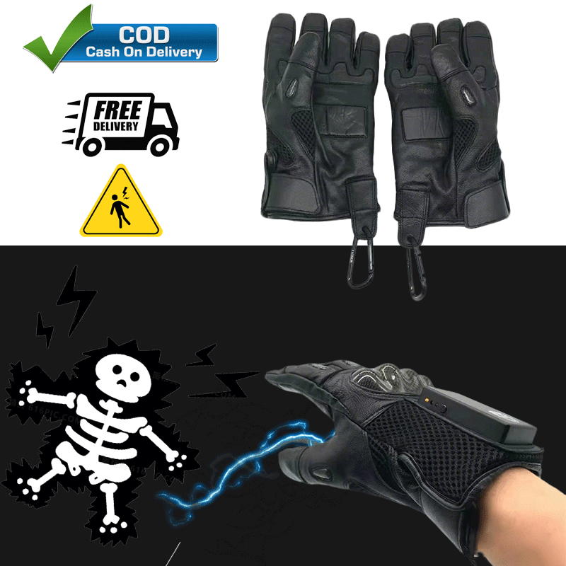 Defensive shock gloves
