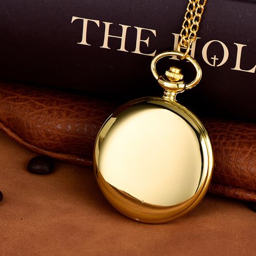 Vintage Smooth Steel Pocket Watch