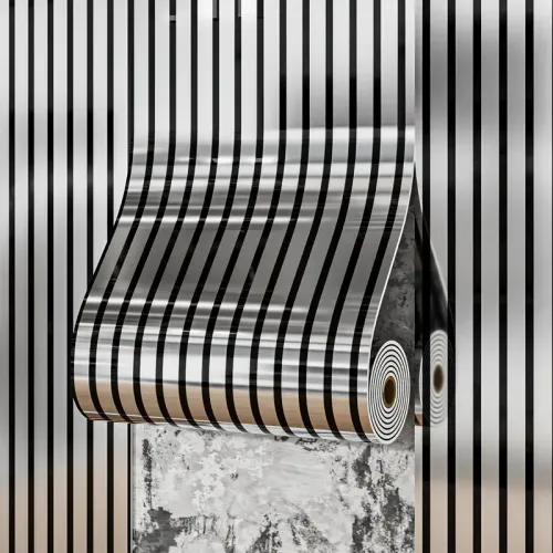 300cm*40cm Thick mirror striped self-adhesive wallpaper