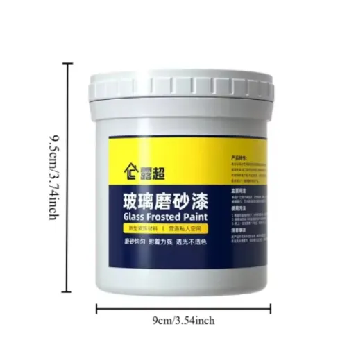 Matte Glass Paint Opaque Glass Paint Bathroom Glass Window Sandblasting Special Water-based Coating Transparent Becomes Frosted