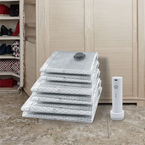 🔥Black-Friday-Mega-Angebot – 50 % Rabatt!🔥Reise-Vakuum-Storagebeutel & tragbares Pump-Set