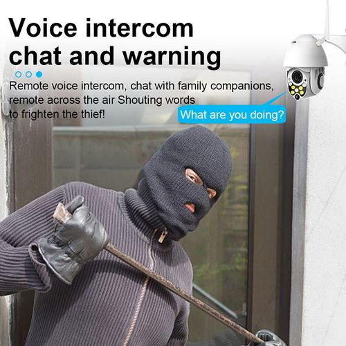 Outdoor and indoor wireless camera with ultra high definition and 320 degree pan tilt rotation