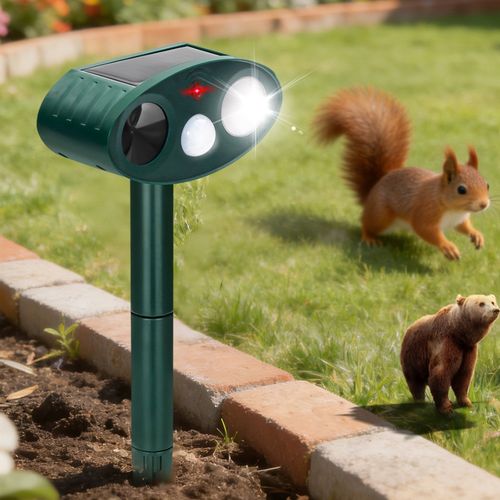 Scare Wild Boar Repellent Loud Dog Barking Solar Warning Lights Loud Volume Nighttime Flash Artifact Beast Repellent