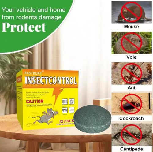Mouse Rodent Repellent, 12 pcs  Mice Repellent for Squirrel Rats Spider Pests, Natural Deterrent for Kitchen, Warehouse, Car, Indoor, Outdoor
