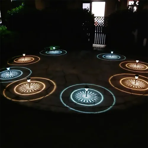 Solar Decorative Lawn Lights IP55 Waterproof Ground Landscape Light Last Up 10H Outside Pathway Lights Patio Yard Driveway Decor