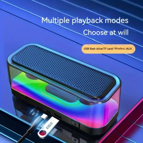 RGB light high volume wireless Bluetooth stereo smart speaker