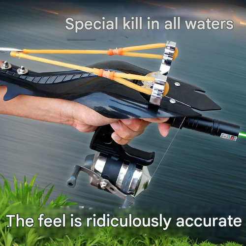 Super powerful fishing slingshot and arrow catapult kit with fishing line
