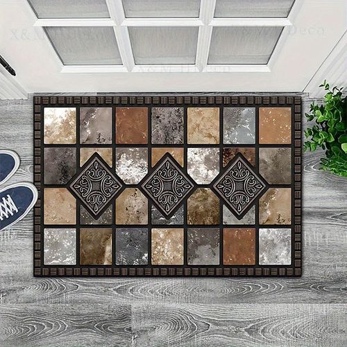 ⏳🔥 Limited-Time Half Price! 🏡 Geometric Stone-Pattern Floor Mat — Stylish & Durable, Brighten Up Your Home ✨ 45cm x 120cm