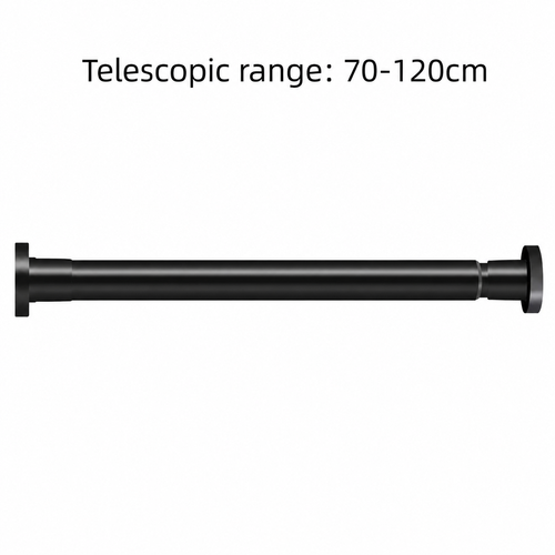 Drill-free telescopic clothes drying rod, adjustable length