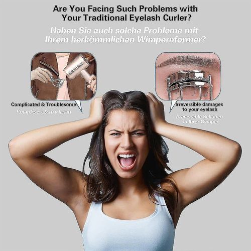 ✨The heated eyelash curler quickly curls your eyelashes.