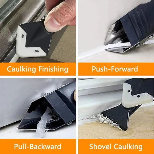 5-in-1 Metal Head Glue Tool Kit Silicone Spatula Caulk Remover Grout Removal Sealant Finishing Corner Scraper Repair Tools