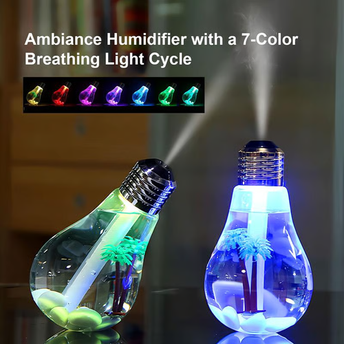 7-Color Auto-Changing Bulb Humidifier