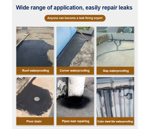 Roof Invisible Waterproof Coating Waterborne Polyurethane Roof Waterproofing Agent Powerful Leak Proof Sealant for Crack Repairs