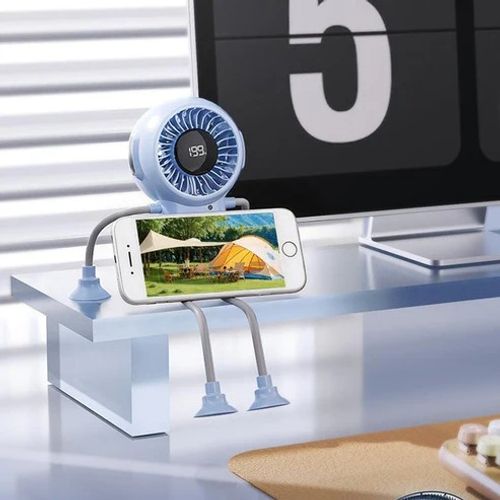 🥳NEW HOT SALE 🔥Multi-Functional Robot Fan with Suction Cups