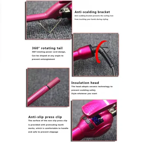 New Arrival professional 9mm curling iron Hair waver Pear Flower Cone electric curling wand roller styling tools