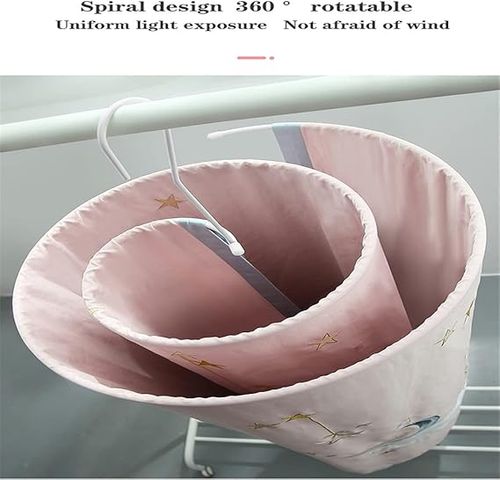 2Pack Drying Quilt Artifact Spiral Drying Rack Multifunctional Balcony Round Rotating Bed Sheet Quilt Storage Household Bay Window