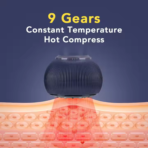 Intelligent heating and fat reducing massager for scraping