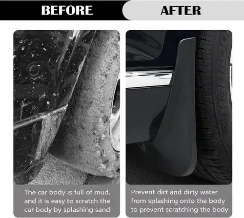 Universal 4-Piece Mud Flap Set – Suitable for Aftermarket Modification (Universal Fit)