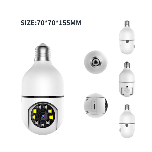 Light Bulb Surveillance Camera Wireless HD 360 Degree Panoramic Rotation