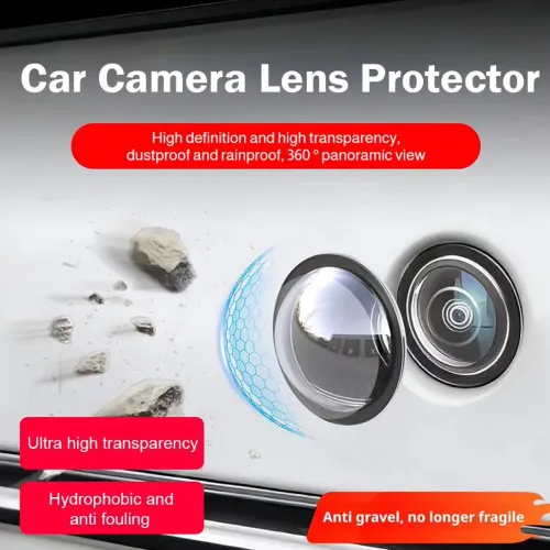 4Pcs Car Panoramic Camera Protective Cover-Reverse Camera Lens Guard,Dustproof Anti-Scratch Anti-Collision,HD Clear Vision
