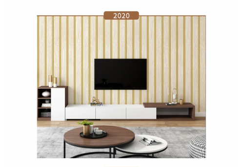 10pcs 45cm*100cm Self-Adhesive Wood Slat Wall Panels - Waterproof & Peel-Stick | Wallpapers Home Decor