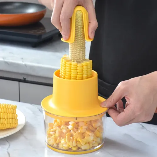 4 In 1 Corn Husker Corn Sheller Corn Cob Cutter Corn Thresher Corn Husker Cooking Tool Grind Garlic Kitchen Gadget