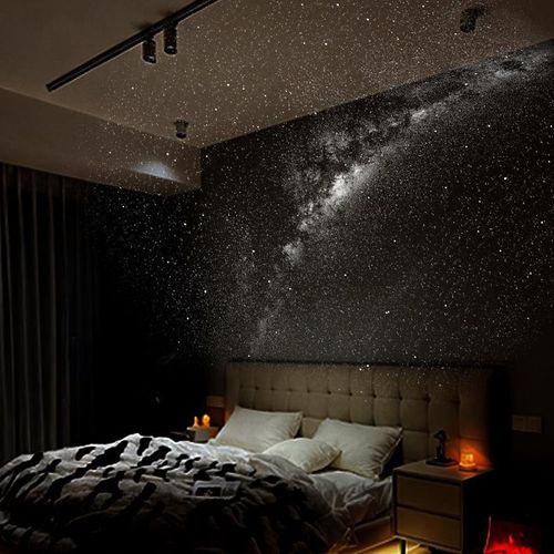 2-in-1 Starry Sky Projector & Night Light + 10 Interchangeable Projection Discs