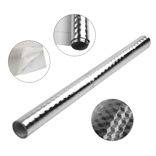Kitchen wall stickers self-adhesive aluminum foil anti-oil wall stickers suitable for countertops drawers cabinets shelves line