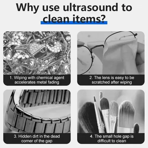 High-frequency vibration ultrasonic multi-functional cleaning box