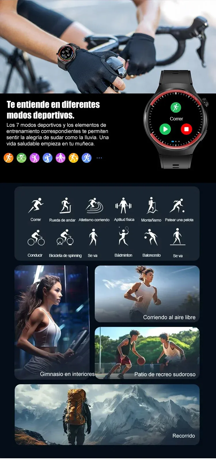 WATCH4PRO Space Exploration Round Screen Smartwatch